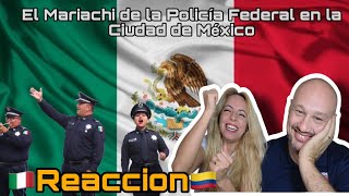 italiano se enamora El Mariachi de la Policía Federal en la Ciudad de México italian Reaccion