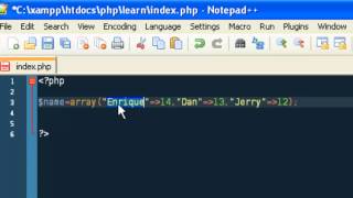 Intro into PHP - 8 - Associative Array