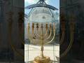 The Temple menorah in the Jewish Quarter in the Old City of Jerusalem , Israel 2024