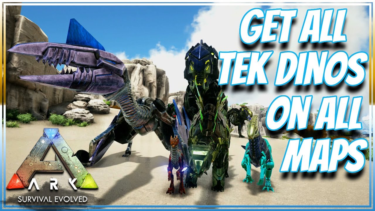 Ark Xbox & PS4 Get All Tek Dinos On All Maps - YouTube