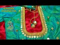 traditional lakshmi pendant bridal blouse flat 50% off on aari embroidery course