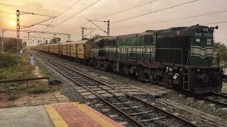 Speedy arrival of Rameshwaram - Madurai unreserved express arrive Ramanathapuram crossing Boat Mail