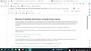 Probability Distributions 5 Binomial Distribution in Scipy