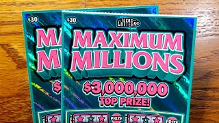 TEXAS LOTTERY-- MAXIMUM MILLIONS !!