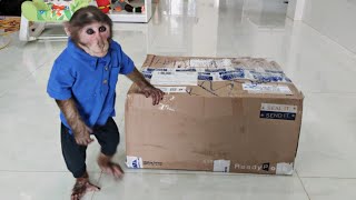 YoYo Jr is excited with gifts from Ms Peggy Lin