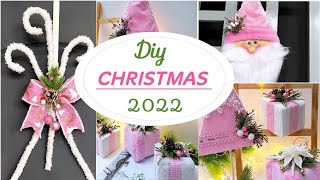 3 Fáciles ADORNOS DE NAVIDAD 2022 en tono Rosado 🎄 Christmas Decorations Ideas.