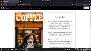 Coffee cafe website project in python Django,HTML,CSS, BOOTSTRAP and JAVASCRIPT.