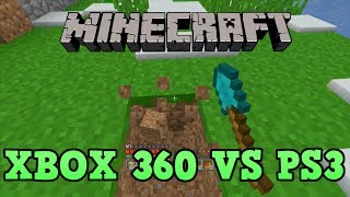 Minecraft PS3 vs Xbox 360 Console Comparison