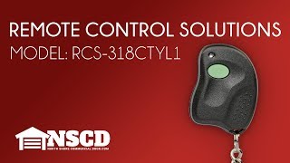 Remote Control Solutions RCS 318CTYL1 Linear 318Mhz Compatable Gate Opener Remote 1 Button