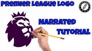 |Draw Football Logos|How to draw Premier League logo|Learn how to draw the Premier league logo|