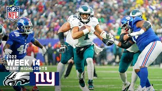 Philadelphia Eagles vs. New York Giants | 2022 Week 14 Game Highlights