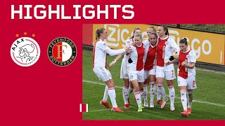 Revanche in de klassieker 😈🔥  | Highlights Ajax Vrouwen - Feyenoord | Eredivisie Vrouwen