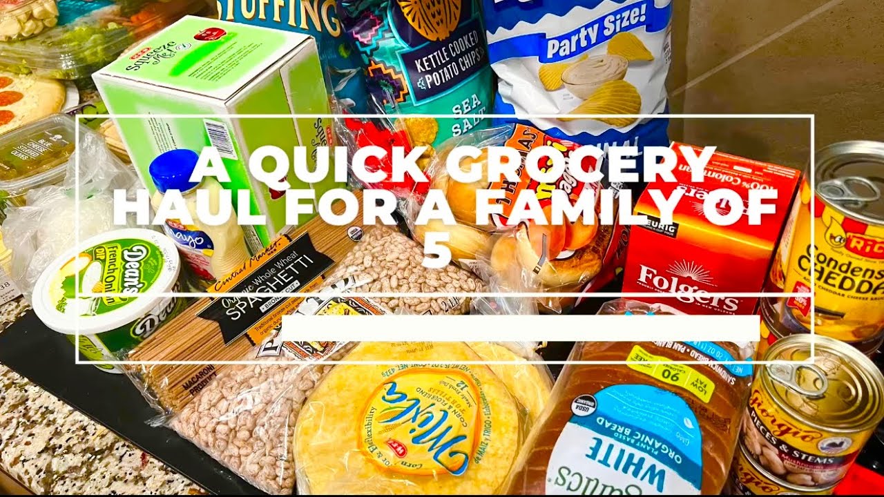 400$ GROCERY HAUL // FAMILY OF 5 - YouTube