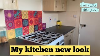 Kitchen new look 👀 wo b itnay kum paiso mai😱 ||before and after look