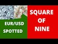 SQUARE OF NINE FOR EURO USD || It's Incredible How Accurate It Can Be