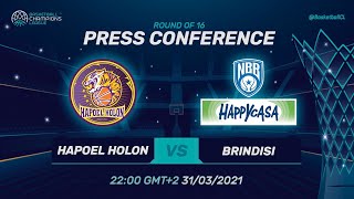 Hapoel Unet-Credit Holon v Happy Casa Brindisi - PC | Basketball Champions League 2020/21