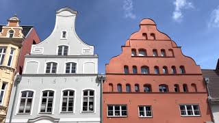 Wismar, a Swedish City in Germany (until 1903) walking tour in HDR 4K July 2021