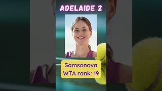 Tennis WTA Adelaide 2 Anisimova vs Samsonova #Shorts