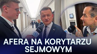 BŁASZCZAK UCIEKA OD DZIENNIKARZA GOŃCA. KURIOZALNA SYTUACJA W SEJMIE