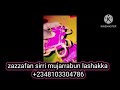 zazzafan sirrin layar zana baduhu mujarrabun 2348103304786