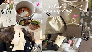 vlog | 鞄の中身紹介持ち歩きコスメも👜 | 美容デイvlog |購入品紹介❤︎SHEINetc...