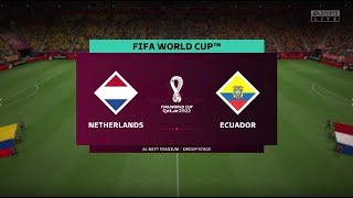 (19) Netherlands - Ecuador: World CUP 2022 simulation (FIFA23)