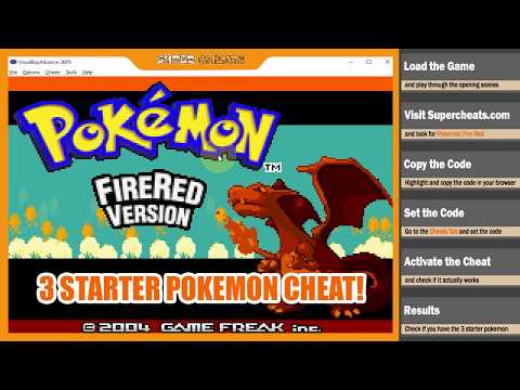 Get All Starters in Pokemon Fire Red Cheat