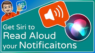 Get Siri to Read Aloud your Notifications (without AirPods!) ⭐ iOS 16 Tips