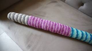 How I did Crochet a door excluder