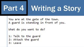 Super Beginner's Text Adventure Game Development in Java PART 4 - Write a Story