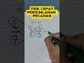 TRIK CEPAT PENJUMLAHAN PECAHAN #maths #trikmatematikacepat