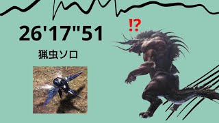 【MHWIB】極ベヒーモス　操虫棍（猟虫）ソロ　26'17\