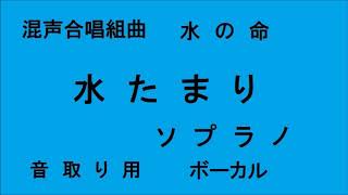 音取り用　混声合唱組曲　高田三郎　水たまり ソプラノ　水のいのち　ボーカル