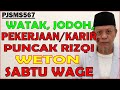 Watak, Jodoh, Pekerjaan, Puncak Karir & Rizqi Weton SABTU WAGE | PJSMS567