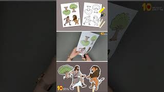 Samson Fighting the Lion - Bible Craft