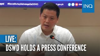 LIVE: DSWD holds a press conference