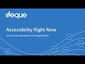 How to Act and Understand Accessibility Right Now