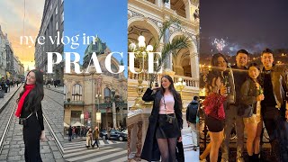 NYE IN PRAGUE I Prague travel vlog, fireworks, national museum, exploring the city, czech food