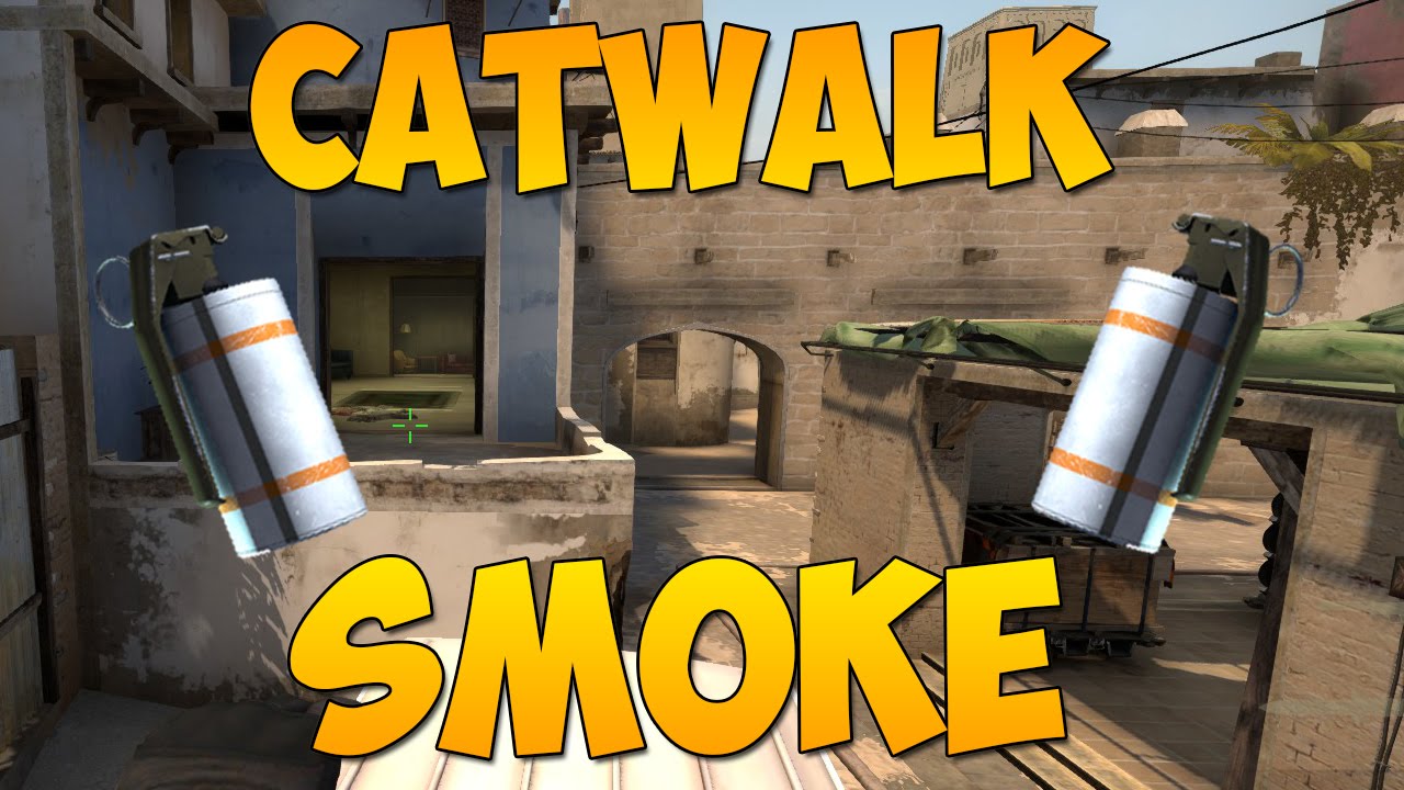 CS:GO Smokes - Mirage, B-Site Catwalk Smoke - YouTube