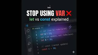 Stop Using var in JavaScript ❌ (Use this instead!)