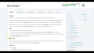 Hackerrank 30 days of code Java 8 Solution: Day 14: Scope