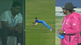 MS Dhoni shocked when Washington Sunder dive in air and takes Superman catch | Ind vs Nz 1st T20 ||
