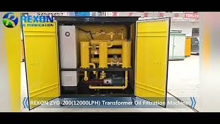 ZYD-200 New transformer oil filtration from REXON Oil Group