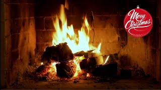 Christmas Fireplace - Christmas Guitar - 4 hours - Beautiful Instrumental Christmas Music - Yule Log