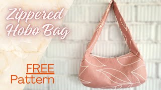 How to Sew a Zippered Hobo Bag