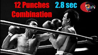 Muhammad Ali throwing 12 punches in just 2.8 seconds !!! INSANE KNOCKOUT
