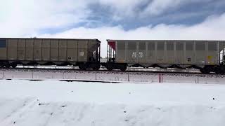 BNSF #9253 Lead’s The E-MLTBTM0-06A Through Crews, CO 2/16/2025.