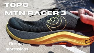 Topo Mtn Racer 3 - first run impressions