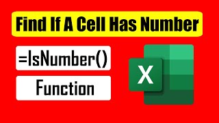 How to Use ISNumber Function in Excel