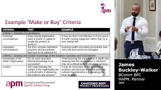APM Guide to Contracts and Prcourement, Project Procurement Strategy by James Buckley-Walker